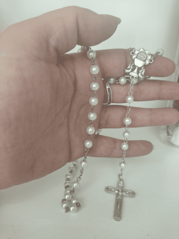 Rosario perlas para Novia o Mantilla