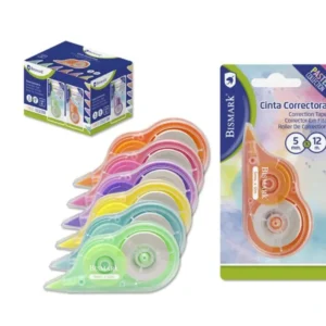 CORRECTOR CINTA BISMARK PASTEL 5MMX12M