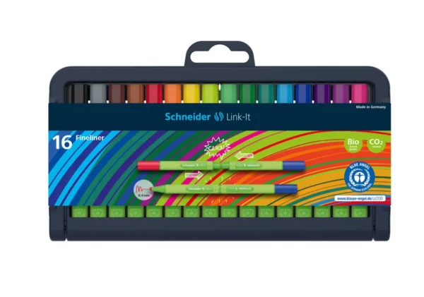ROTULADOR SCHNEIDER FINELINER LINK-IT 0,4MM 16 COLORES