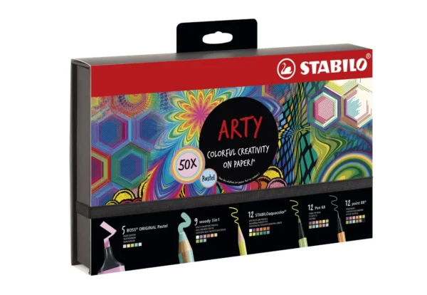 SET CREATIVO STABILO ARTY LINE PASTEL 50UD