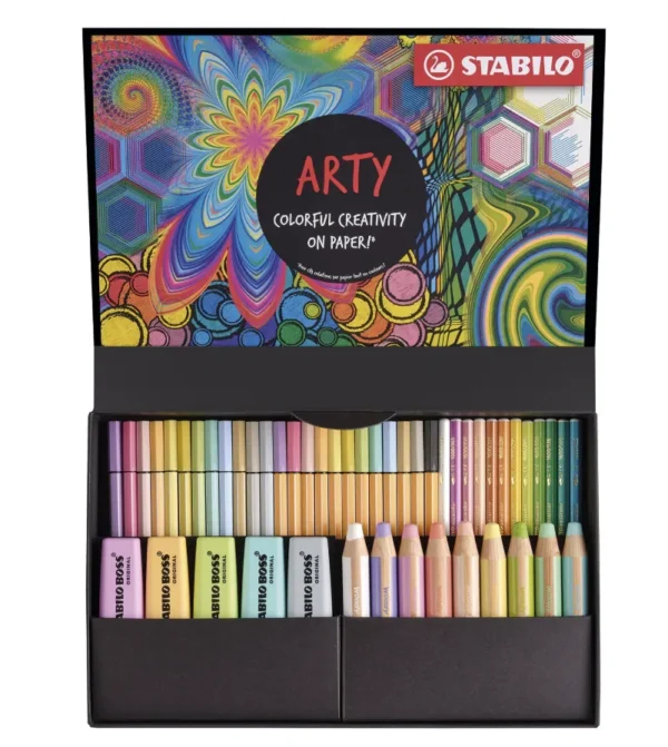 SET CREATIVO STABILO ARTY LINE PASTEL 50UD